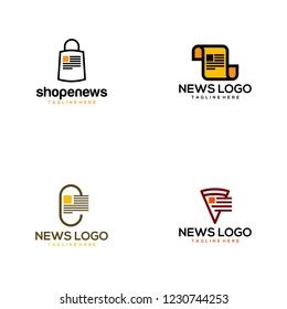 News Logo Design Stock Vector (Royalty Free) 1230744253 | Shutterstock