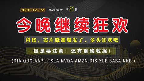 美股大涨狂欢，都入场抢肉！要注意，还有重磅通胀指标tsla还没拉到底科技芯片股起势了美股：diaqqqxledisaapltsla