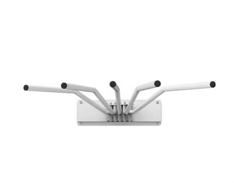 Wall Mounted Apron Rack With Swing Rods Attenutech