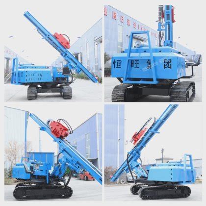 Hengwang Hydraulic Vibratory Press Pile Machine Solar Pile Driver