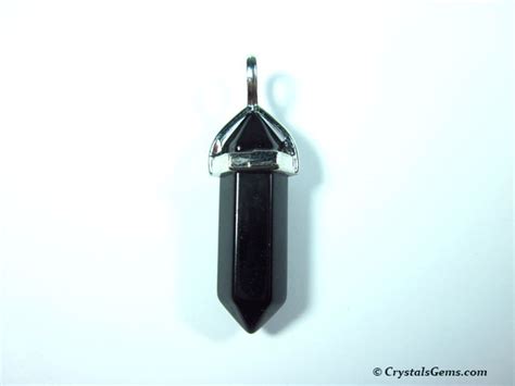 Black Onyx Pendant - Crystals Gems