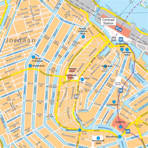 Amsterdam Digitale Kaart Plattegrond