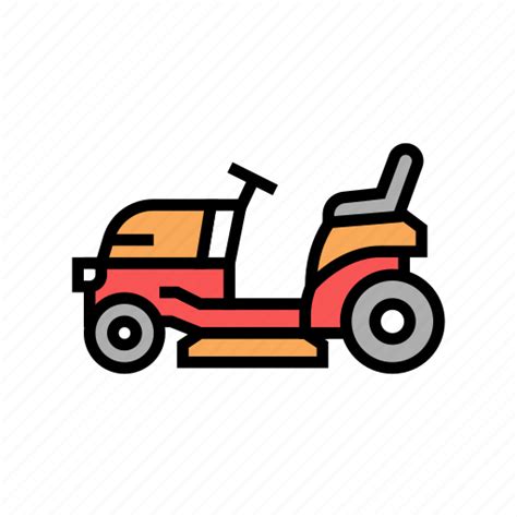 Tractor Lawn Mower Mover Electrical Gasoline Icon Download On