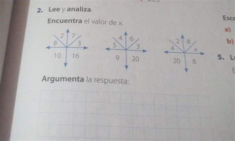 2 Lee y analiza Encuentra el valor de x Ayúdame por favor Brainly lat