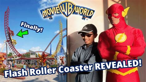 Movie World New Flash Roller Coaster Revealed Holiday Ride Wait