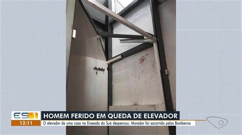 Empresário fica ferido após acidente elevador na Enseada do Suá em