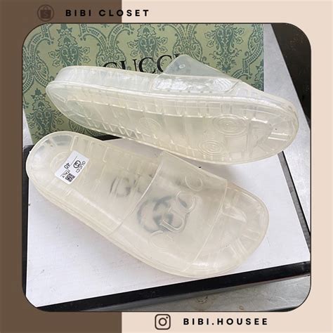 Mua Dép Gucci Trong Suốt Nam Nữ HOT 2022 Dép Quai Ngang Gucci Thời