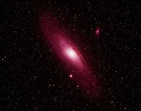 Andromeda Galaxy Captured With Dslr Camera Attached With 400 Mm Lens