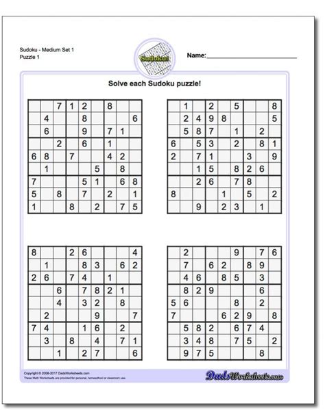 Free Sudoku Puzzles Free Printable 6x6