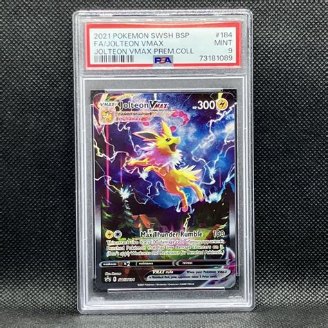 【未使用に近い】psa9 ポケモンカード 海外 サンダースvmax プロモ 英語 夏ポケカ Sa 2021 Pokemon Promo