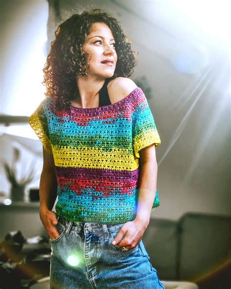 Spring Colors T Shirt Crochet Pattern ByKaterina