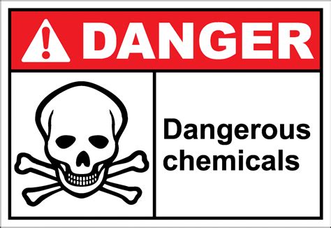 Danger Sign Dangerous Chemicals Safetykore