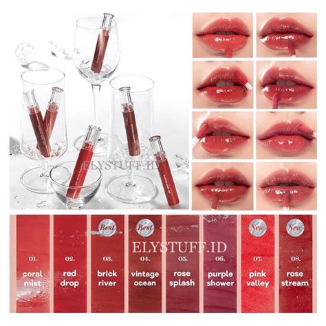 Jual Romand Glasting Water Lip Tint Rom Nd Red Drop Brick River Rose