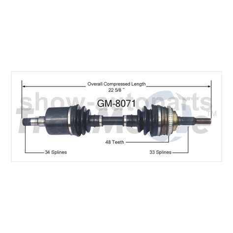 Trakmotive Rear Left Rear Right Of Cv Axle Shaft For Pontiac Fiero