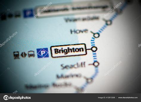 Brighton Station Adelaide Metro Map — Stock Photo