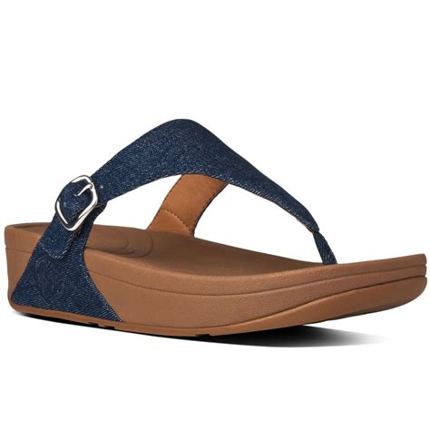 FitFlop The Skinny Sandals Denim Charles Clinkard