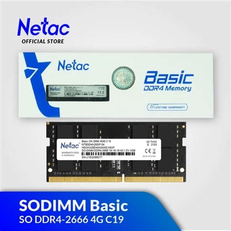 Jual Netac Sodimm Basic Ddr Pc Mhz Gb I Gb I Single