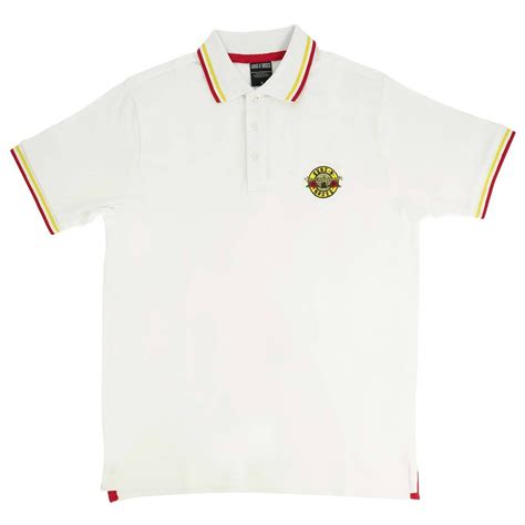Guns N' Roses 'Classic Logo' (White) Polo Shirt | Eyesore Merch