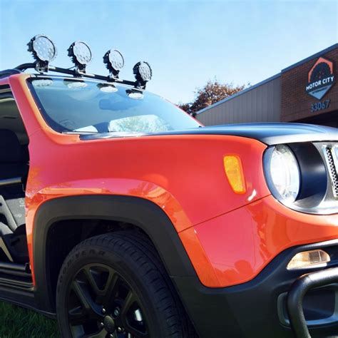 Sema Sneak Peek New Jeep Renegade Accessories Motor City Aftermarket Jeep Renegade Jeep