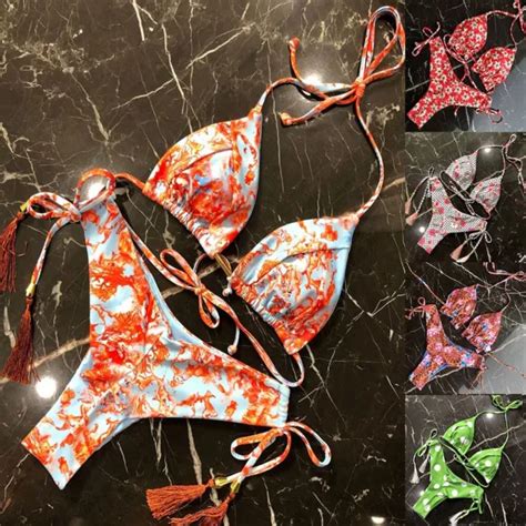 ENSEMBLE BIKINI IMPRIMÉ à la mode maillots de bain femmes push up