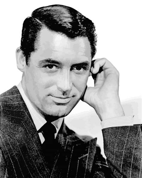 Cary Grant Black And White Paint By Numbers - Numeral Paint Kit