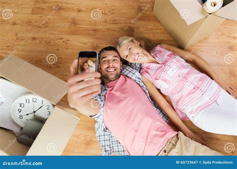 Couple With Big Cardboard Boxes Moving To New Home Stock Image Image