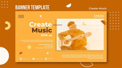 Free PSD | Create music banner template