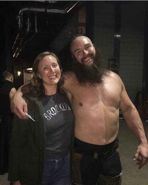 Wwe Superstar Braun Strowman Adam Scherr With His Younger Sister