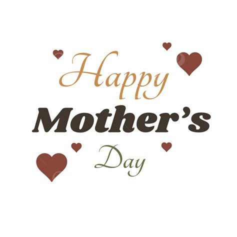 Happy Mothers Day Text Lettering Handwritten Happy Mothers Day