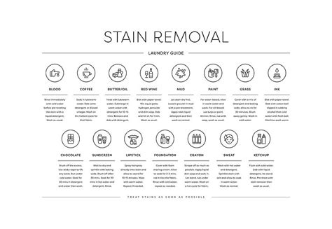 Laundry Guide Stain Removal Wide Digital Art By Penny And Horse