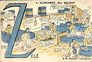 Buchstaben Ansichtskarte Postkarte Z Alphabet Du Soldat Un Zele