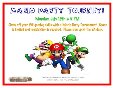 Mario Party Tournament - Bristol Public Library