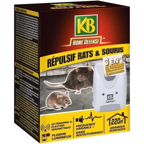 KB HOME DEFENSE Répulsif rats et souris ultrasons Cdiscount Jardin