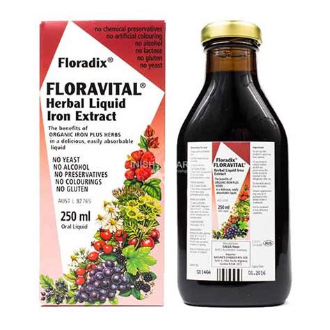 Floradix Floravital Liquid Iron And Vitamin Formula Ml Inish