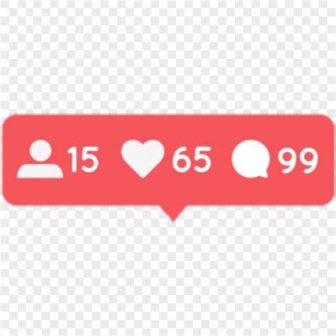 Instagram Red Notifications Bar Bubble Icon Citypng