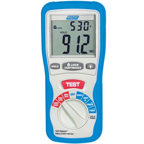 Major Tech Digital Insulation Tester MT550 ARB Electrical Wholesalers