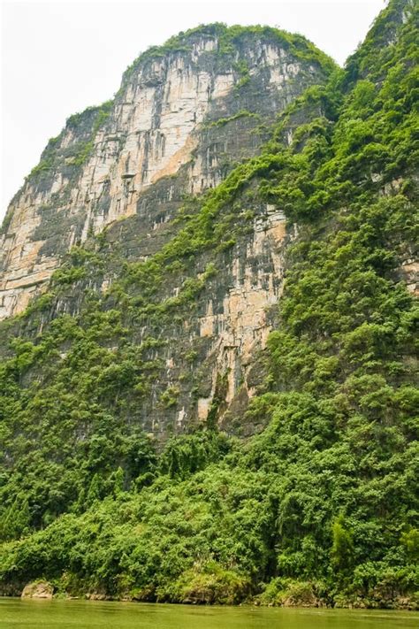 Beautiful Karst Mountains Li River Stock Photo - Image of background ...