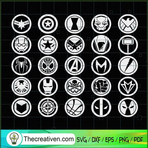 the avengers symbol svg files