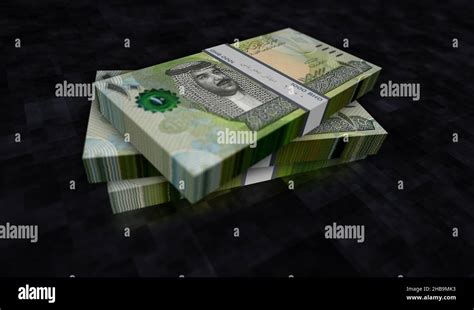 Bahrain Dinar Money Pack D Illustration Bhd Banknote Bundle Stacks