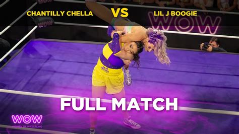 Chantilly Chella Vs Lil J Boogie Wow Women Of Wrestling Youtube