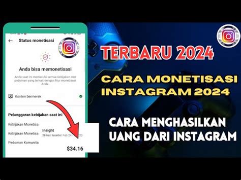 TERBARU 2024 CARA MONETISASI INSTAGRAM 2024 SYARAT MONETISASI