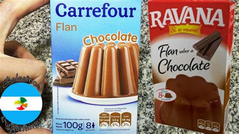 Carrefour Ravana Flan Sabor Chocolate Flan De Caja Sobre Polvo