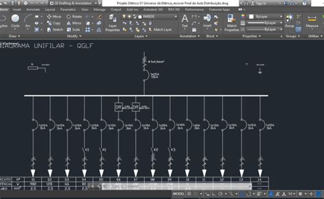 Curso Desenho Tecnico Eletrico Em Autocad 2020 Diagrama Unifilar De Qdc E Padrao De Entrada Em