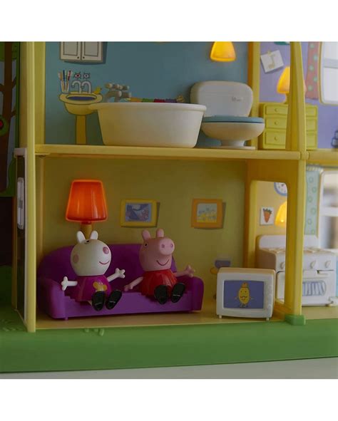 Riachuelo Playset Mini Figuras Casa Da Peppa Divers O Noite E Dia