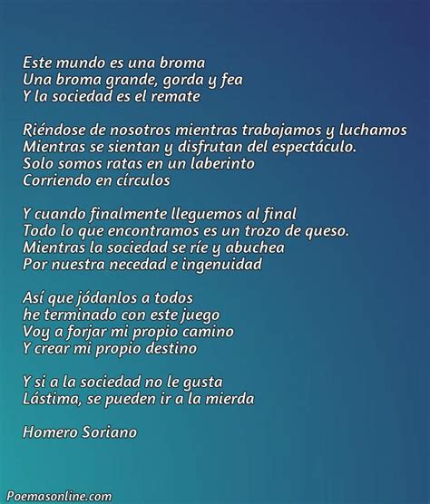 Cinco Poemas Despectivo Sobre La Sociedad Poemas Online