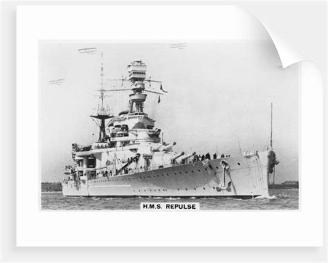 Battlecruiser HMS Repulse posters & prints by Anonymous