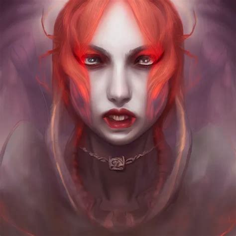 Portrait Of Demon Queen Anime Digital Painting Stable Diffusion