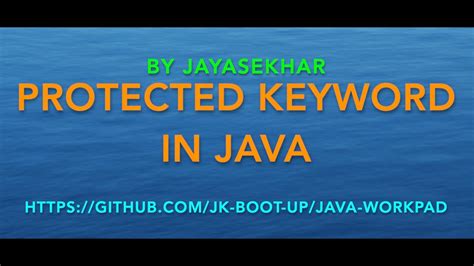 Java Protected Keyword Hot Sex Picture