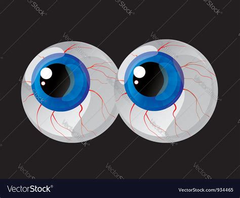 Bulging eyes Royalty Free Vector Image - VectorStock