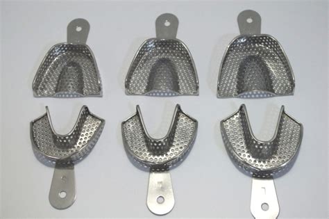 Full Stainless Steel Dental Impression Trays Dentist Instrument